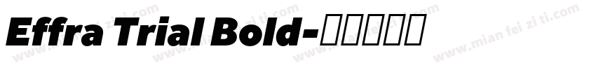 Effra Trial Bold字体转换